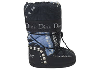 画像をギャラリービューアに読み込む, 極美品 Christian Dior クリスチャンディオール スノーブーツ ガリアーノ期 トロンプルイユ デニム 00FW サイズ35-37 アーカイブ 中古 4b000921