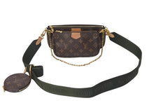 Load image into Gallery viewer, LOUIS VUITTON ルイヴィトン ミュルティポシェット アクセソワール カーキ ショルダーバッグ モノグラム M44813 美品 中古 4b000929