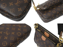 Load image into Gallery viewer, LOUIS VUITTON ルイヴィトン ミュルティポシェット アクセソワール カーキ ショルダーバッグ モノグラム M44813 美品 中古 4b000929