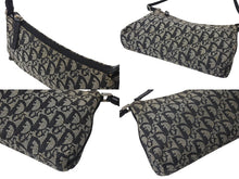 Load image into Gallery viewer, CHRISTIAN DIOR クリスチャン ディオール ディオールトロッター ショルダーバッグ キャンバス 01RU 0044 ブラック 良品 中古 4b000932