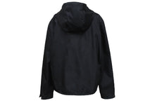 Load image into Gallery viewer, PRADA プラダ ナイロンジャケット トライアングルロゴ フード付き ナイロン ブラック シルバー金具 サイズ46 美品 中古 4b000937