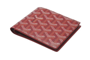 新品未使用 GOYARD ゴヤール ヴィクトワール ウォレット 二つ折り財布 VICTO8PMLTY50CL50X PVC レザー レッド 中古 4b000951