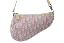 Load image into Gallery viewer, ChristianDior クリスチャンディオール サドルポーチ ワンショルダーバッグ トロッター ピンク 美品 中古 4b000955