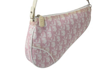 Load image into Gallery viewer, ChristianDior クリスチャンディオール サドルポーチ ワンショルダーバッグ トロッター ピンク 美品 中古 4b000955