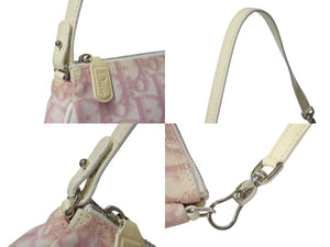ChristianDior クリスチャンディオール サドルポーチ ワンショルダーバッグ トロッター ピンク 美品 中古 4b000955