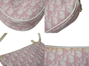 ChristianDior クリスチャンディオール サドルポーチ ワンショルダーバッグ トロッター ピンク 美品 中古 4b000955