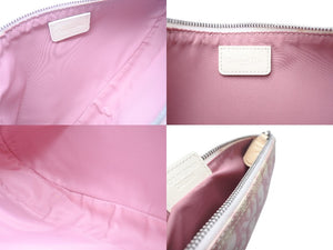 ChristianDior クリスチャンディオール サドルポーチ ワンショルダーバッグ トロッター ピンク 美品 中古 4b000955