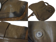 Load image into Gallery viewer, Christian Dior クリスチャンディオール ガウチョ サドルショルダーバッグ WAC44923 レザー 鍵チャーム ブラウン ガリアーノ期 美品 中古 4b000958