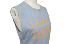 Load image into Gallery viewer, Christian Dior クリスチャンディオール J&#39;ADORE ジャドール タンクトップ ノースリーブ 3P16155301 サイズ40 ライトブルー 美品 中古 4b000962