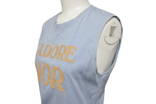Load image into Gallery viewer, Christian Dior クリスチャンディオール J&#39;ADORE ジャドール タンクトップ ノースリーブ 3P16155301 サイズ40 ライトブルー 美品 中古 4b000962