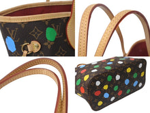 Load image into Gallery viewer, 極美品 LOUIS VUITTON ルイヴィトン LV×YK ネヴァーフルＭＭ M46381 草間彌生 モノグラム ブラウン 中古 4b000965