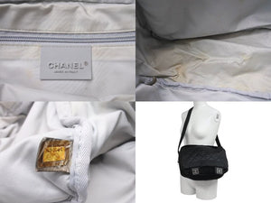 CHANEL シャネル メッセンジャーバッグ ショルダーバッグ 斜め掛けバッグ スポーツライン 10番台 ブラック 美品 中古 4b000970