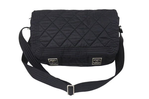 CHANEL シャネル メッセンジャーバッグ ショルダーバッグ 斜め掛けバッグ スポーツライン 10番台 ブラック 美品 中古 4b000970