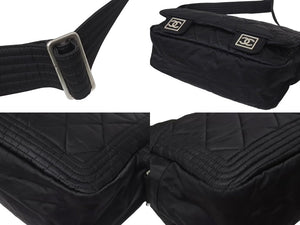 CHANEL シャネル メッセンジャーバッグ ショルダーバッグ 斜め掛けバッグ スポーツライン 10番台 ブラック 美品 中古 4b000970