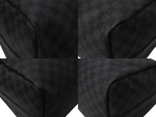 Load image into Gallery viewer, 極美品 LOUISVUITTON ルイヴィトン キーポルバンドリエール45 ボストンバッグ N41418 ダミエグラフィット ブラック 中古 4b000973