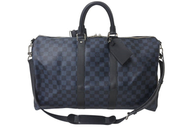 極美品 LOUIS VUITTON ルイヴィトン キーポル バンドリエール 45 ボストンバッグ 2WAY ダミエコバルト N41349 中古 4b000981