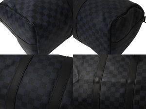 極美品 LOUIS VUITTON ルイヴィトン キーポル バンドリエール 45 ボストンバッグ 2WAY ダミエコバルト N41349 中古 4b000981