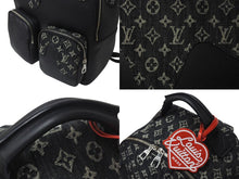 Load image into Gallery viewer, 新品同様 LOUIS VUITTON ルイヴィトン × NIGO モノグラム デニム バックパック マルチポケット M45973 ブラック 中古 4b000985