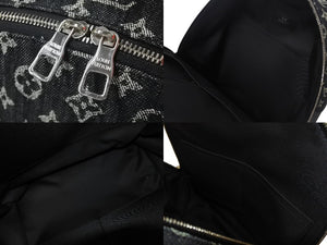 新品同様 LOUIS VUITTON ルイヴィトン × NIGO モノグラム デニム バックパック マルチポケット M45973 ブラック 中古 4b000985