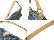 Load image into Gallery viewer, 極美品 LOUISVUITTON ルイヴィトン パウチィ ワンショルダーバッグ M95382 パッチワーク モノグラムデニム ブルー 中古 4b000990