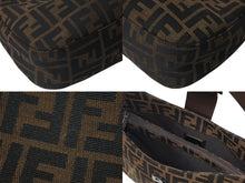 Load image into Gallery viewer, FENDI フェンディ マンマバケット ホーボー ワンショルダーバッグ 8BR036 ズッカ柄 キャンバス レザー ブラウン 美品 中古 4b000994