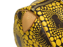 Load image into Gallery viewer, 新品同様 LOUIS VUITTON ルイヴィトン スピーディ30 草間彌生 コラボ 2012年 M40692 パンプキンドット イエロー 中古 4b000997
