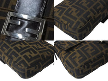 Load image into Gallery viewer, FENDI フェンディ マンマバケット ワンショルダーバッグ 26424 ズッカ柄 ブラウン シルバー金具 美品 中古 4b000999