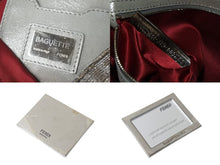 Load image into Gallery viewer, 新品同様 FENDI フェンディ マンマバケット ワンショルダーバッグ 8BR600 ズッカ柄 ラインストーン ラメ シルバー ゴールド 中古 4b001002