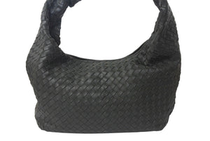 BOTTEGA VENETA ボッテガヴェネタ イントレチャート ザ ジョディマキシ ショルダーバッグ レザー P01492354Z グリーン 美品 中古 4b001004
