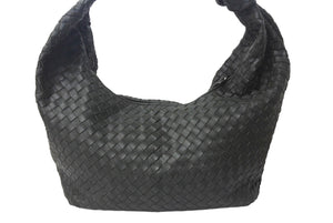 BOTTEGA VENETA ボッテガヴェネタ イントレチャート ザ ジョディマキシ ショルダーバッグ レザー P01492354Z グリーン 美品 中古 4b001004