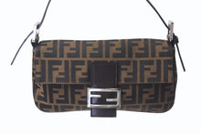 Load image into Gallery viewer, FENDI フェンディ マンマバケット ワンショルダーバッグ 26424 ズッカ柄 ブラウン シルバー金具 美品 中古 4b001007