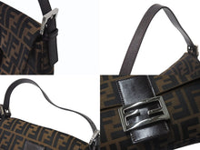 Load image into Gallery viewer, FENDI フェンディ マンマバケット ワンショルダーバッグ 26424 ズッカ柄 ブラウン シルバー金具 美品 中古 4b001007