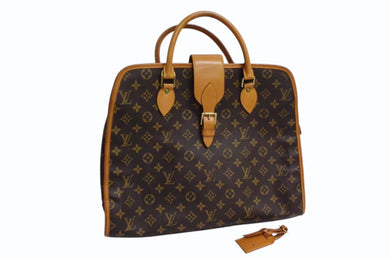 LOUIS VUITTON ルイヴィトン リヴォリ ハンドバッグ M53380 モノグラム PVC ブラウン 美品 中古 4b001012