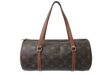 Load image into Gallery viewer, LOUIS VUITTON ルイヴィトン パピヨン30 ハンドバッグ M51385 筒型 モノグラムキャンバス ブラウン 良品 中古 4b001014