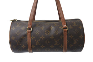 LOUIS VUITTON ルイヴィトン パピヨン30 ハンドバッグ M51365 筒型 モノグラムキャンバス ブラウン 良品 中古 4b001014