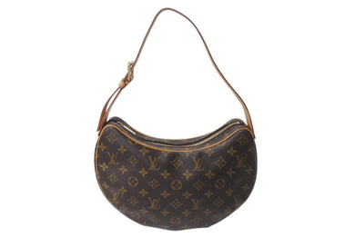 LOUIS VUITTON ルイヴィトン クロワッサンMM ショルダーバッグ M51512 モノグラムキャンバス ブラウン 美品 中古 4b001024