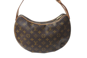 LOUIS VUITTON ルイヴィトン クロワッサンMM ショルダーバッグ M51512 モノグラムキャンバス ブラウン 美品 中古 4b001024