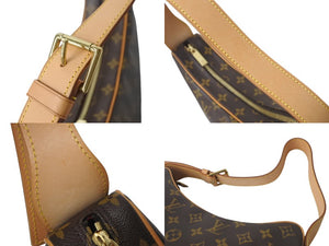 LOUIS VUITTON ルイヴィトン クロワッサンMM ショルダーバッグ M51512 モノグラムキャンバス ブラウン 美品 中古 4b001024