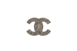 CHANEL シャネル ココマーク ピアス 重量約2.6g 06A刻印 メタル ラインストーン GP ゴールド クリア 両耳用 美品 中古 4b001042