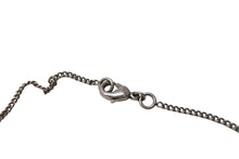 Load image into Gallery viewer, 極美品 CHANEL シャネル ココマーク ネックレス アクセサリー メタル スクエアラインストーン シルバー 重量5.7g 中古 4b001052
