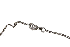 極美品 CHANEL シャネル ココマーク ネックレス アクセサリー メタル スクエアラインストーン シルバー 重量5.7g 中古 4b001052