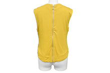 Load image into Gallery viewer, BALMAIN x H&amp;M バルマン x H&amp;M ノースリーブカットソー マスタード ビスコース エラスタン サイズ38 美品 中古 4b001070