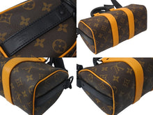 Load image into Gallery viewer, LOUIS VUITTON ルイヴィトン モノグラムマカサー キーポル バンドリエール 25 M46687 ブラウン ブラック金具 美品 中古 4b001072