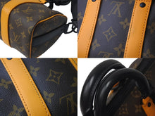Load image into Gallery viewer, LOUIS VUITTON ルイヴィトン モノグラムマカサー キーポル バンドリエール 25 M46687 ブラウン ブラック金具 美品 中古 4b001072