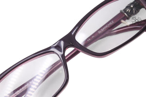 CHROME HEARTS クロムハーツ D.SANCHEZ メガネ アイウェア CHクロス プラスチック シルバー925 パープル シルバー金具 美品 中古 4b001076