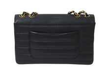 Load image into Gallery viewer, 極美品 CHANEL シャネル マドモアゼル ショルダーバッグ シングルフラップ ダブルチェーン キャビアスキン ブラック ゴールド金具 3番台 中古 4b001079