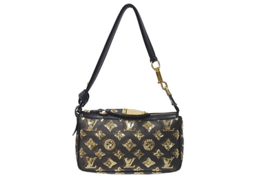 LOUIS VUITTON ルイヴィトン ハンドバッグ エクリプスポシェットアクセソワール M40248 スパンコール モノグラム 美品 中古 4b001081
