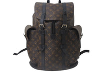 Load image into Gallery viewer, LOUIS VUITTON ルイヴィトン クリストファー MM リュック バックパック M43735 モノグラムマカサー PVC レザー 美品 中古 4b001083
