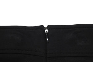 極美品 BALENCIAGA バレンシアガ スカート 203986 サイズ36 レーヨン ナイロン キュプラ ブラック フランス製 中古 4b001084