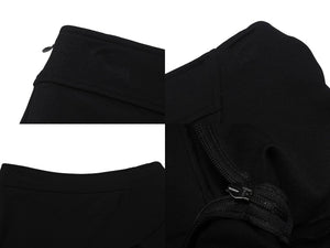 極美品 BALENCIAGA バレンシアガ スカート 203986 サイズ36 レーヨン ナイロン キュプラ ブラック フランス製 中古 4b001084